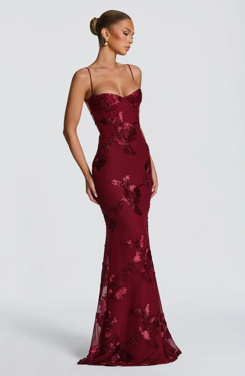 Valentina Backless Detail Evening Dress